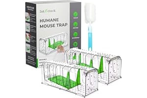 Zakattack, Premium Humane Mouse Trap, Mouse Traps Indoor for Home, Safe for Kids and Pets, Catch and Release, Reusable, for S
