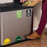 YIKIADA Recycling Bins Stickers 10 Pack 15x10 cm Waterproof Removable view 3