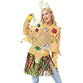 Ugly Christmas Sweater for Men, Hooded Unisex Women Xmas Hoodie Pullover for Party Festive Party