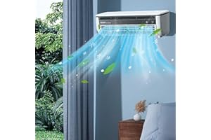 CENGNIAN Air Conditioner Wall Mounted for Bedroom, Living Room, Apartment, with Remote, 3 Cool & Fan Speeds, Wall AC Unit, White