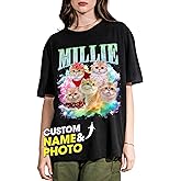 JIX & JOKY Custom Your Own Bootleg Rap Shirts with Dog Faces Custom Pet Shirt for Men Graphic Tshirt Gift Idea for Pet Lovers