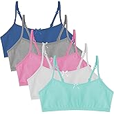 Popular Cotton Girls Training Bra - Crop Cami Training Bras for Girls with Adjustable Straps. Cotton Bra Pack.