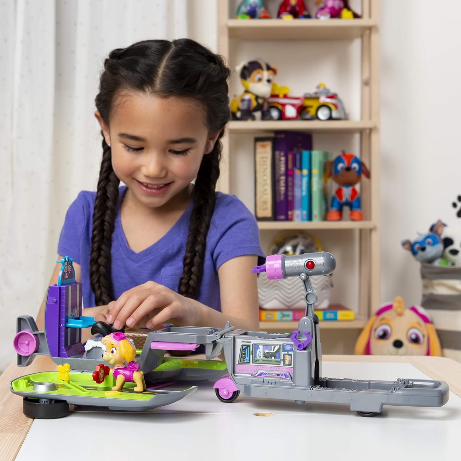 PAW Patrol, Skye’s Ride N Rescue, 2-in-1 Transforming Playset and Helicopter, for Kids Aged 3 and Up: Toys & Games