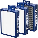 Upgraded Classic DualProtection Replacement Filter Compatible with Blueair Classic 500/600 Series Air Puri-fier 501, 503,505, 510,550E, 555EB, 580i, 601, 605, 680i, 3 Packs
