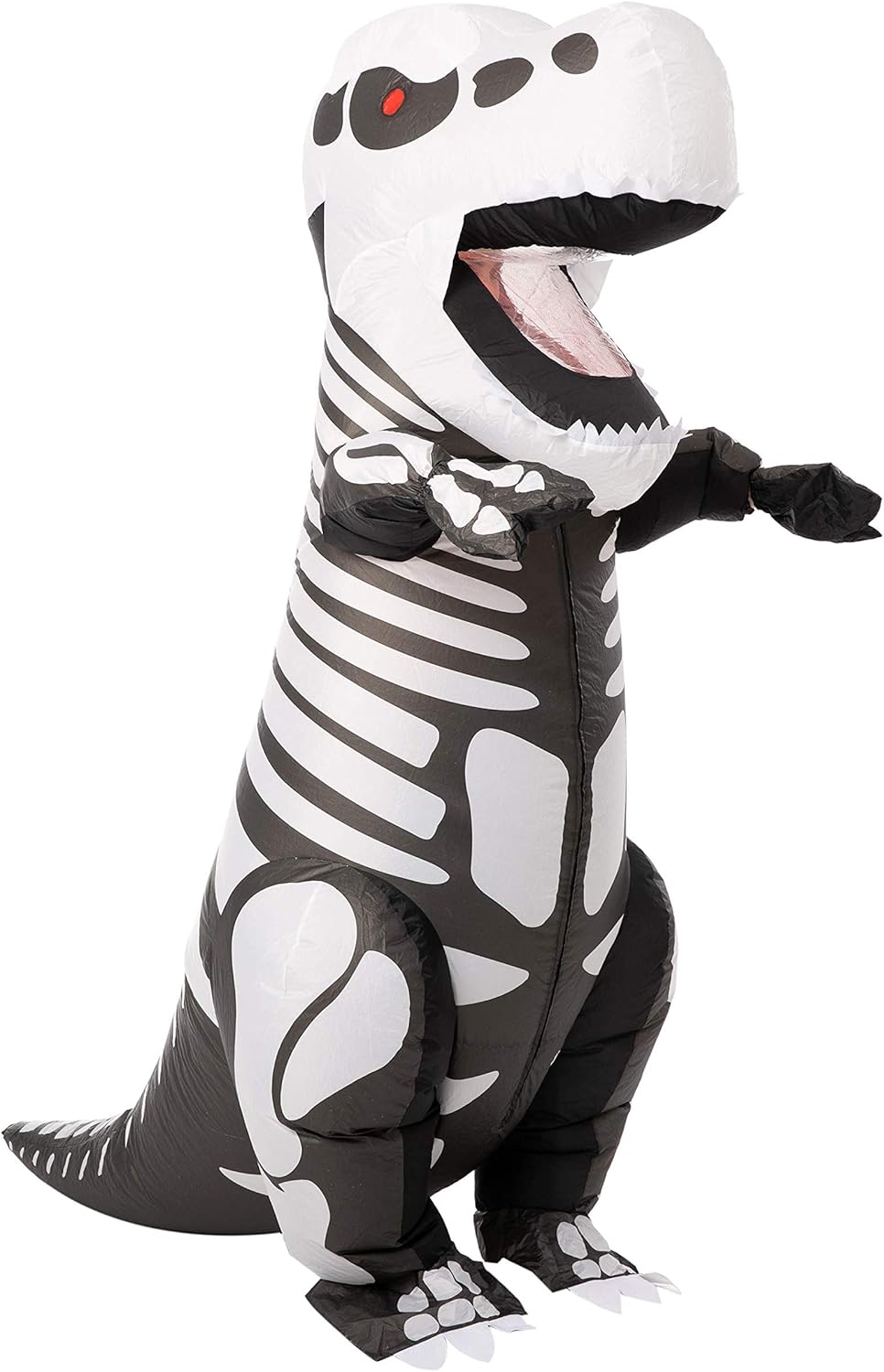 Spooktacular Creations Inflatable Halloween Costume Skeleton Dinosaur Full Body T-Rex Inflatable Costume - Adult Unisex One Size: Clothing