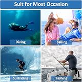 Acehome 2 Pcs Floating Cork Keyrings 53mm Buoyant Wooden Ball Key Chain view 6