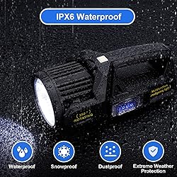Spotlight Rechargeable Flashlight High Lumen