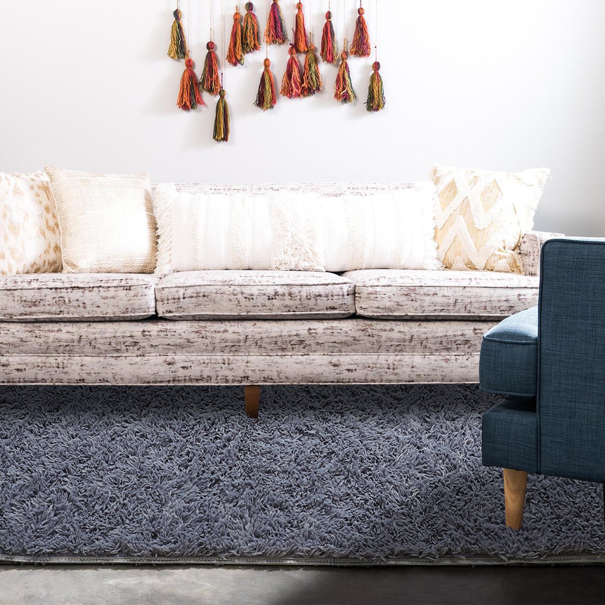 Supmaker Non-Slip Soft Area Rugs for all Seasons and any Style of Home, Great Decorative Rug / Carpet for Home Decorate, Children Play, Women yoga etc. (Color: Gray)