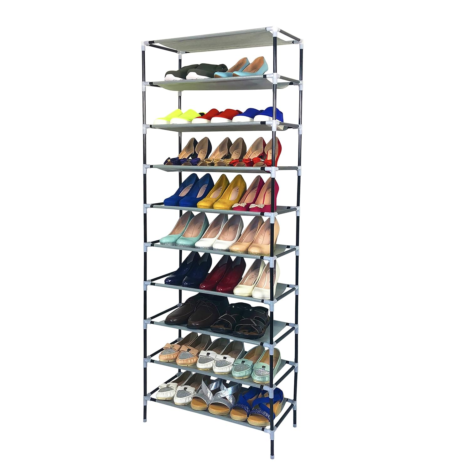 AcornFort® S115 10 Tier Adjustable Shoe Storage Shoe Rack Organiser