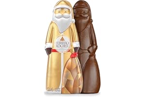 Ferrero Rocher, Milk Chocolate Hazelnut Hollow Santa, Holiday Chocolate Gift, 2.4 oz