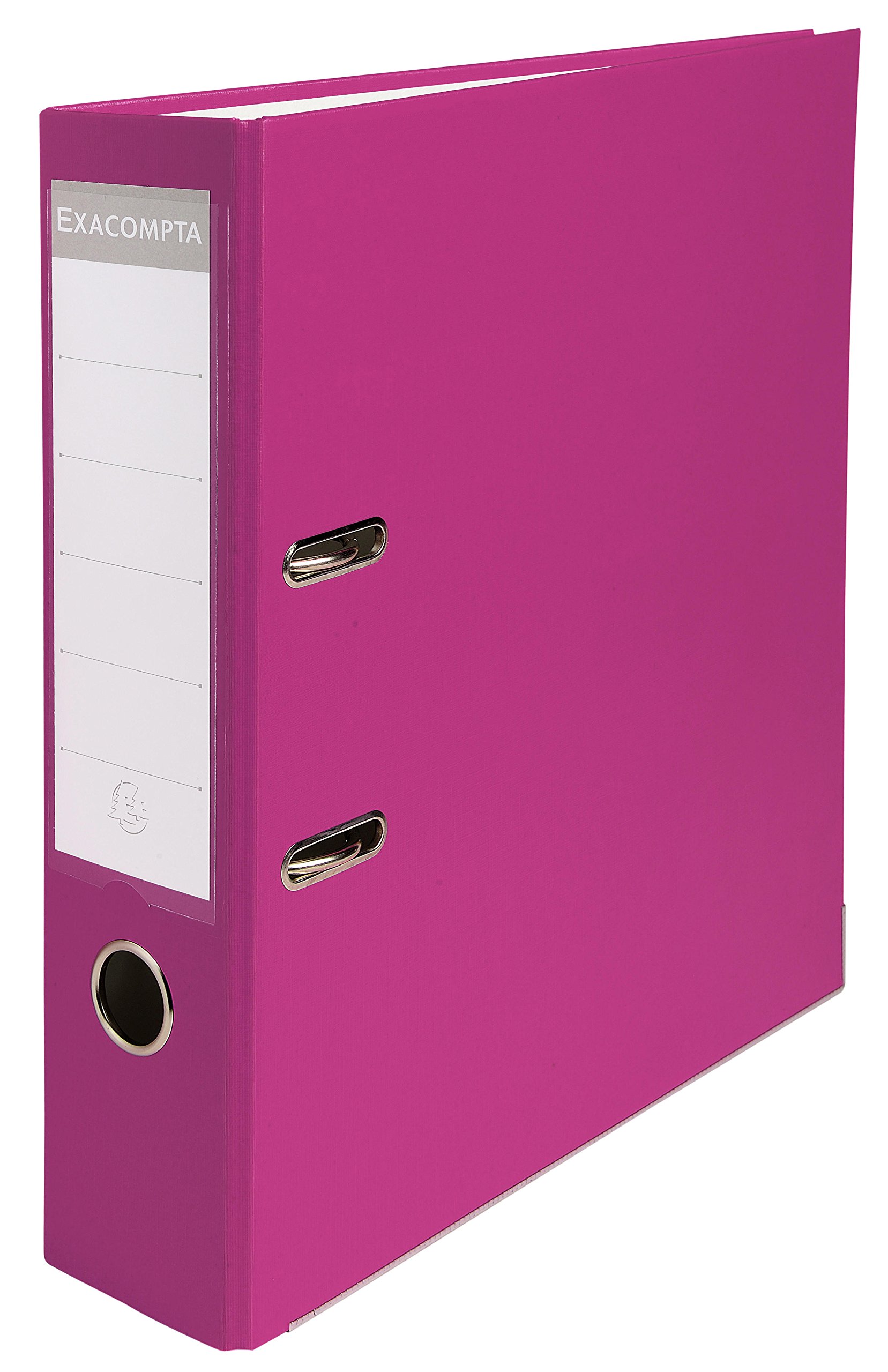 Exacompta - Ref 918415B - PP Lever Arch File - 320 x 290mm in Size, Suitable for Storing A4 Documents, 75mm Spine, Reinforced Finger Pull & Bottom Edge - Raspberry