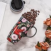 Topadorn Coffee Ceramic Mug Porcelain Latte Tea Cup With Lid 17oz,Novelty Coffee Mugs for Office & Home Red Bird Mug