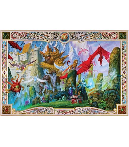 Clarkson Potter Dungeons & Dragons Mini Shaped Jigsaw Puzzle: The