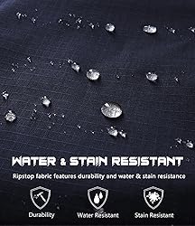 SPOSULEI Men's Cargo Work Pants Waterproof Ripstop
