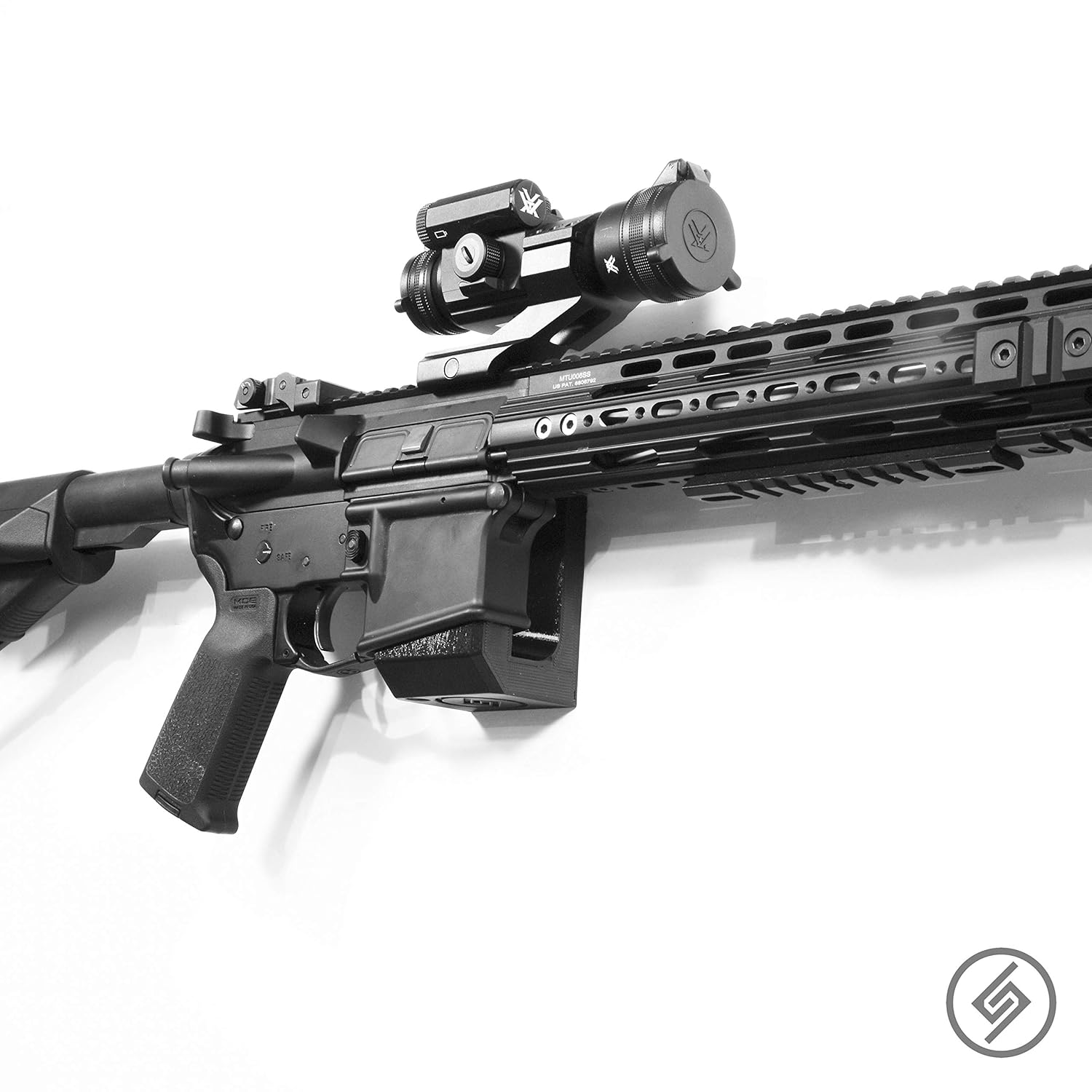 Spartan Mount for Standard Rifle | Display Storage Organization System | Unique Low Profile Design | Gun Safe Wall Garage | Gun Room Mounting Solution: Industrial & Scientific