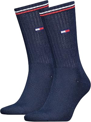 Calcetines altos (paquete de 2), azul marino, 9-11