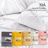 K&A Pintuck Pinch Pleat Duvet Cover Set White 137x200 with Pillowcase view 8