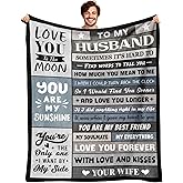 YPURTSD Husband Valentines Day Birthday Gifts - Unique Wedding Anniversary Romantic Gifts for Husband from Wife - Fathers Day Christmas Birthday Presents for Him - to My Man Blanket 50"x60"