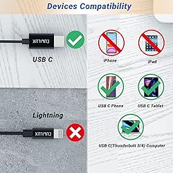 Cubilux USB C Mic Splitter for Lav Microphone,TRS