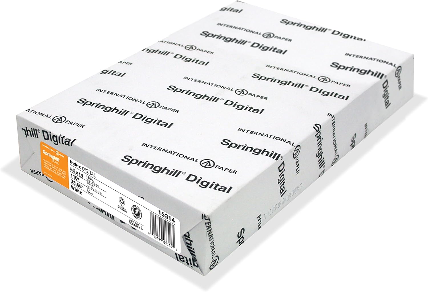015334R Springhill White Cardstock Paper 199gsm Heavy Cardstock with