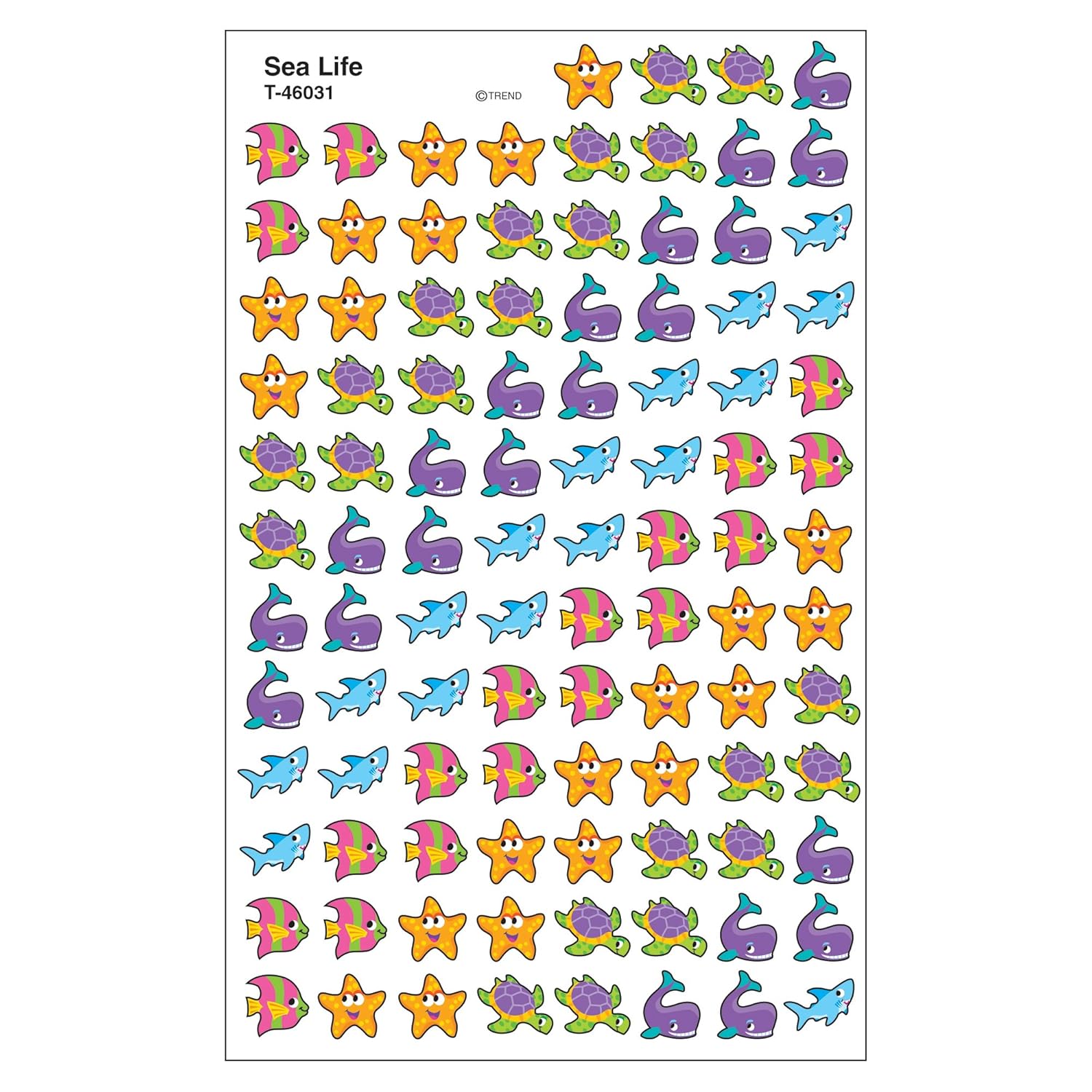 TREND enterprises, Inc. Sea Life superShapes Stickers, 800 ct