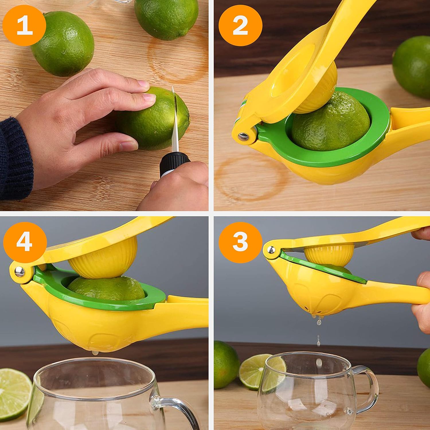 Manual Juicers Home & Kitchen Chefs Choice Lemon Lime Juice Squeezer