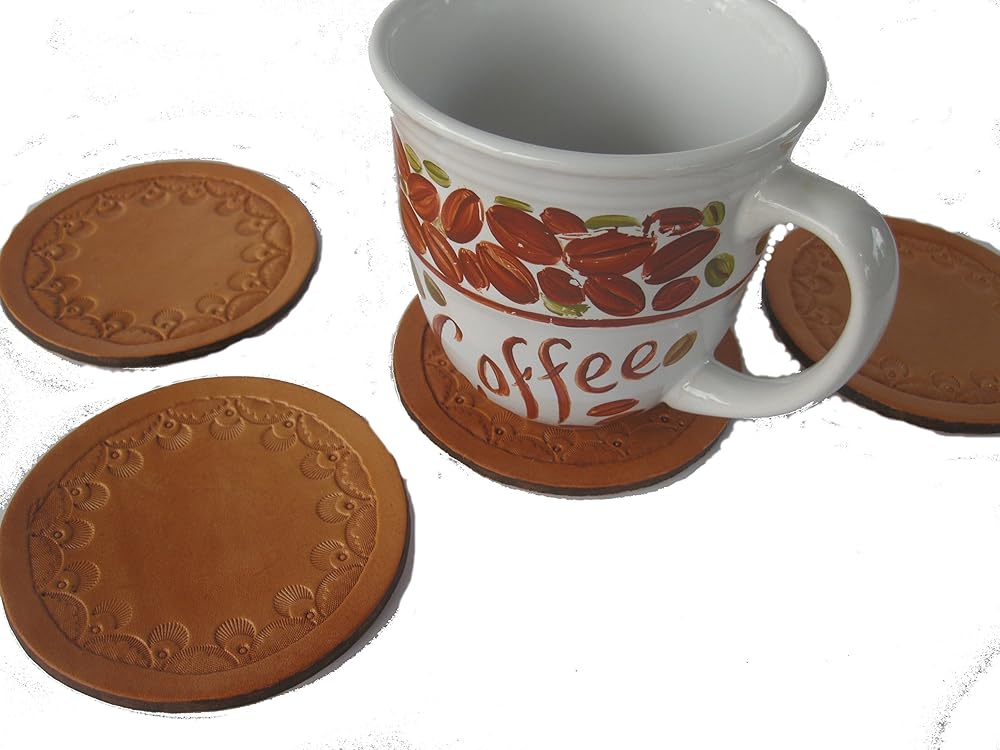 Set Of 4 Coasters Handmade