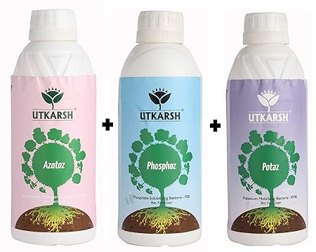 Utkarsh-Azotoz (1 Lit)&phosphoz(1 Lit)&Potaz(1Lit) Combo