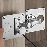 Honeueuen 10 Pack Hinges Repair Plate Kit Stainless Steel 9x9 cm with Screws view 5