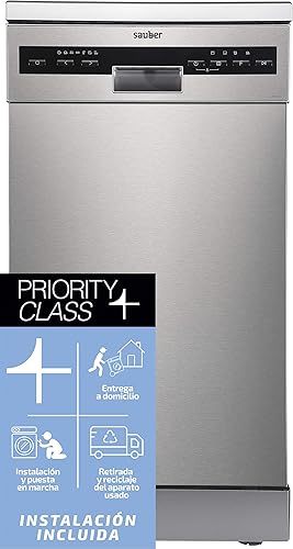 Sauber Lavavajillas 45 Cm Sdw455i A 10 Cubiertos Inox 3 Bandejas Amazon Es Grandes Electrodomesticos