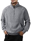 JMIERR Men's Fashion Sweatshirts Quarter Zip Up