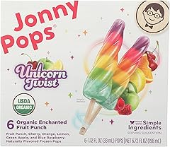 JonnyPops® Unicorn Twist Organic Enchanted Fruit Punch Frozen Pops 6ct