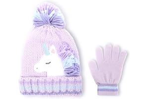 accsa Toddler Kids Girl Novelty Colorful Knit Unicorn Pony Beanie Hat Age