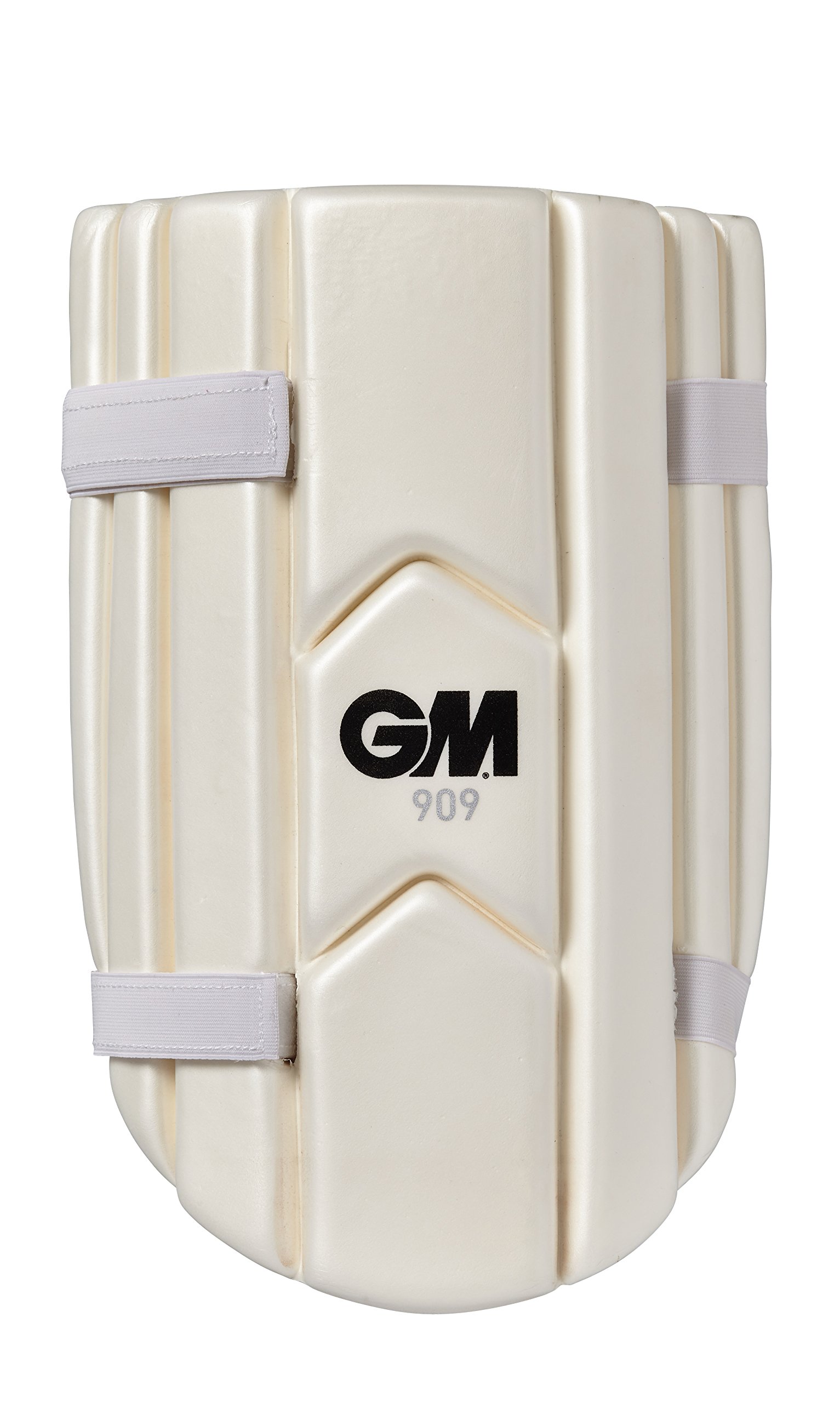 Gunn & Moore GM Cricket | Thigh Pad | 909 | Dual Layered High-Density Foam | Soft Elasticated Straps | White | Youth Ambidextrous