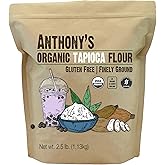 Anthony's Organic Tapioca Flour Starch, 2.5 lb, Gluten Free, Non GMO