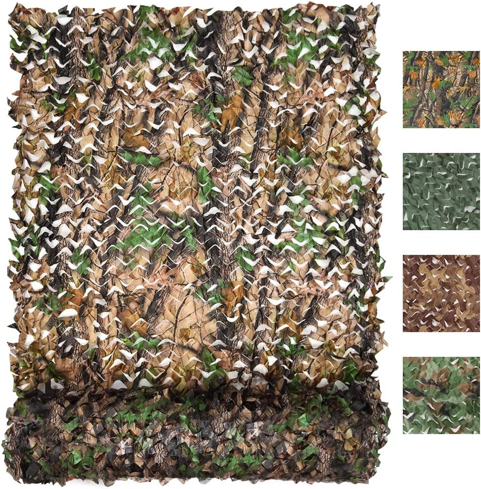 FLYEGO Military Camo Netting, Camouflage Tarp Mesh Net, Lightweight Waterproof for Sunshade, Canopy, Party Decoration, Hunting Blind and Car Vehicle Cover : Sports & Outdoors