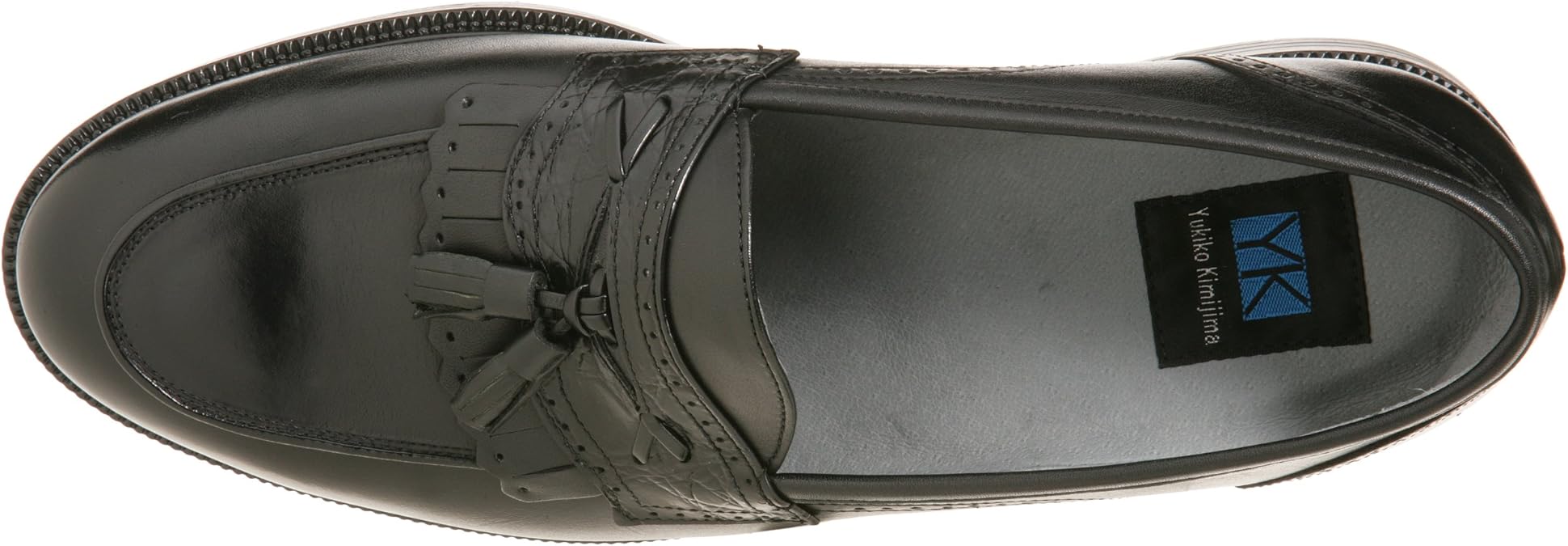 Amazon ユキコキミジマ Yukiko Kimijima タッセルローファービジネスシューズ 4815 Bl ブラック 24 5 ビジネスシューズ