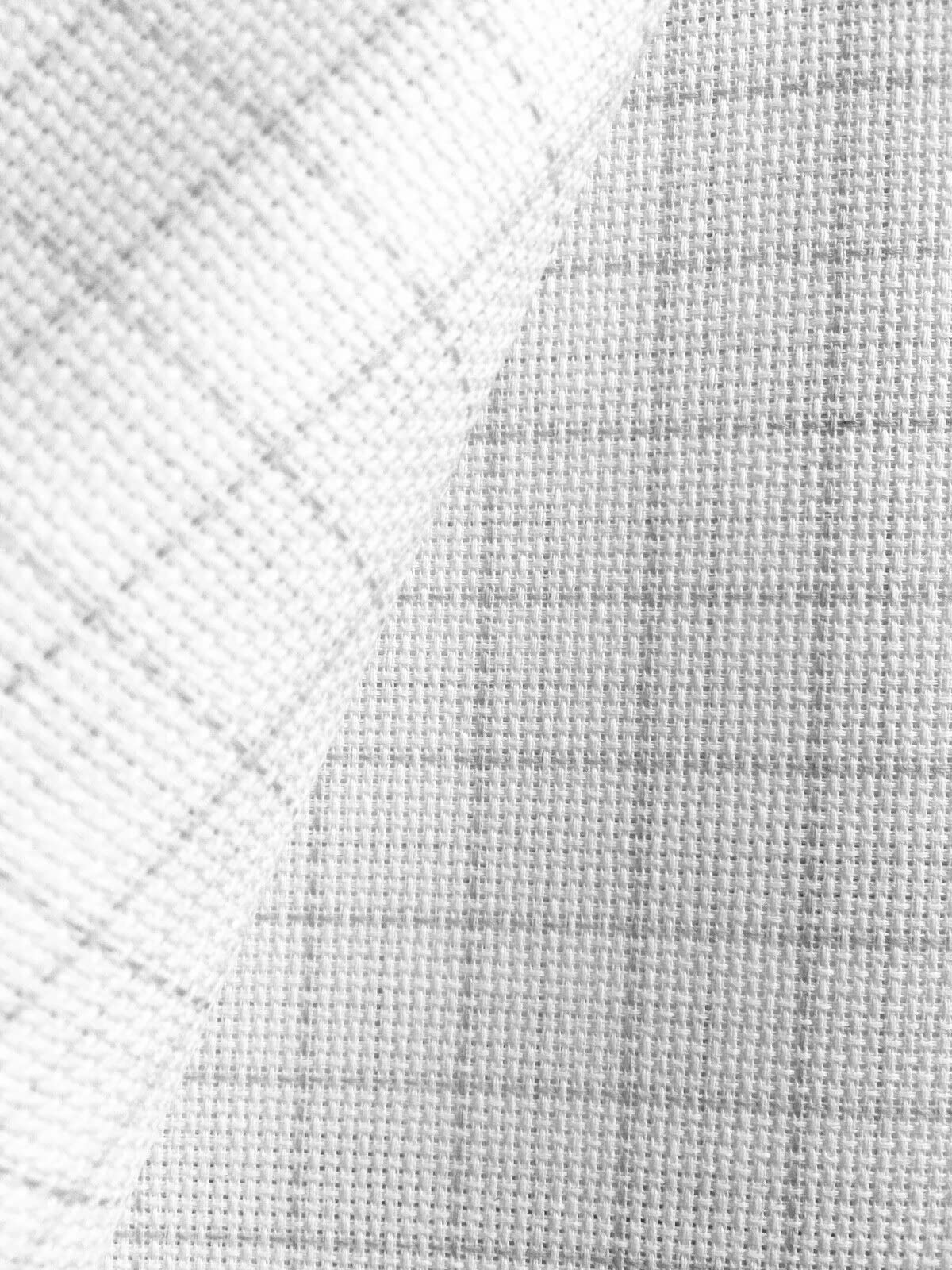 Easy Count 14 and 18 CT Aida Fabric with Grid Ideal for Cross Stitch Schemes, White (28 x 25 cm, 18 ct - 7 stitches/cm)