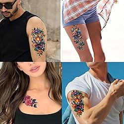 63 Sheets 3D Personalized Temporary Fake Tattoos
