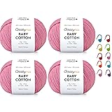 HobbyMia Baby Cotton Yarn for Crocheting - 50g