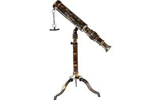 COLLECTIBLESBUY Nautical Telescope W. Ottway London 1915 Vintage Stand Brass Antique Telescope with Brass Extendable Tripod Home & Office Decor