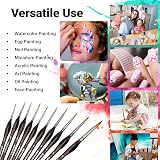DOTnTICK 10-Piece Paint Brush Set with Triangular Handles – Acrylic, Oil, view 5