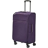 Amazon Basics Belltown, Softside Expandable Luggage Spinner Suitcase with Wheels, 26 Inch, Purple