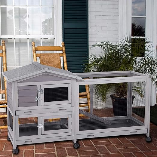 indoor rabbit hutch with run