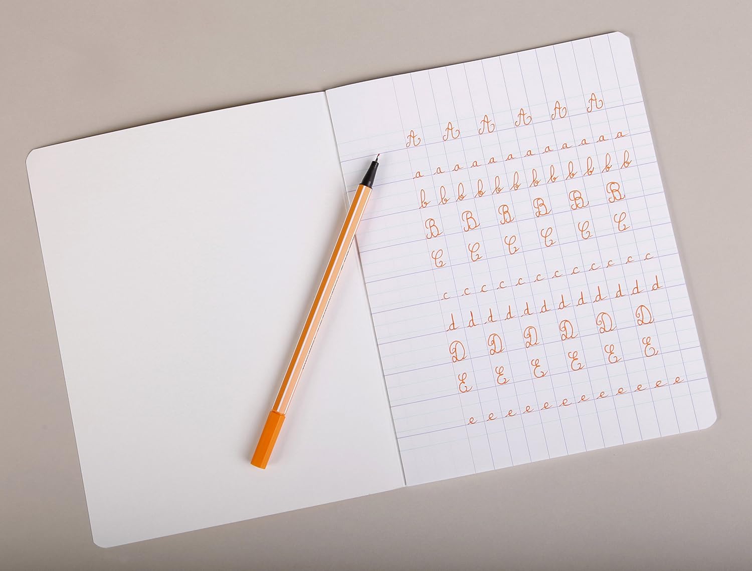Clairefontaine 3794C, Stapled Writing Notebook, 17x22 cm, 32 Pages Double Line 3mm Vertical Spacing, White Paper 90 g - Image 4