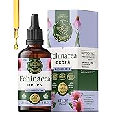HERBAMAMA Echinacea Tincture - Vegan Immune Support with Echinacea Angustifolia Root Extract Drops - Non-GMO, Alcohol & Sugar-Free Liquid Supplement, 56-Day Supply