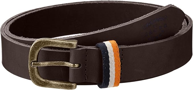 JACK & JONES Herren EBEN LEATHER BELT ORG 4-5-6 2014 Gürtel, Braun