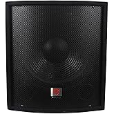 Rockville SBG1158 15" Passive Pro DJ Subwoofer, 800W Peak/400W RMS, 8 Ohm, MDF Cabinet, Pole Mount, Binding Post/SpeakON/1/4" Inputs, for DJs and Live Sound