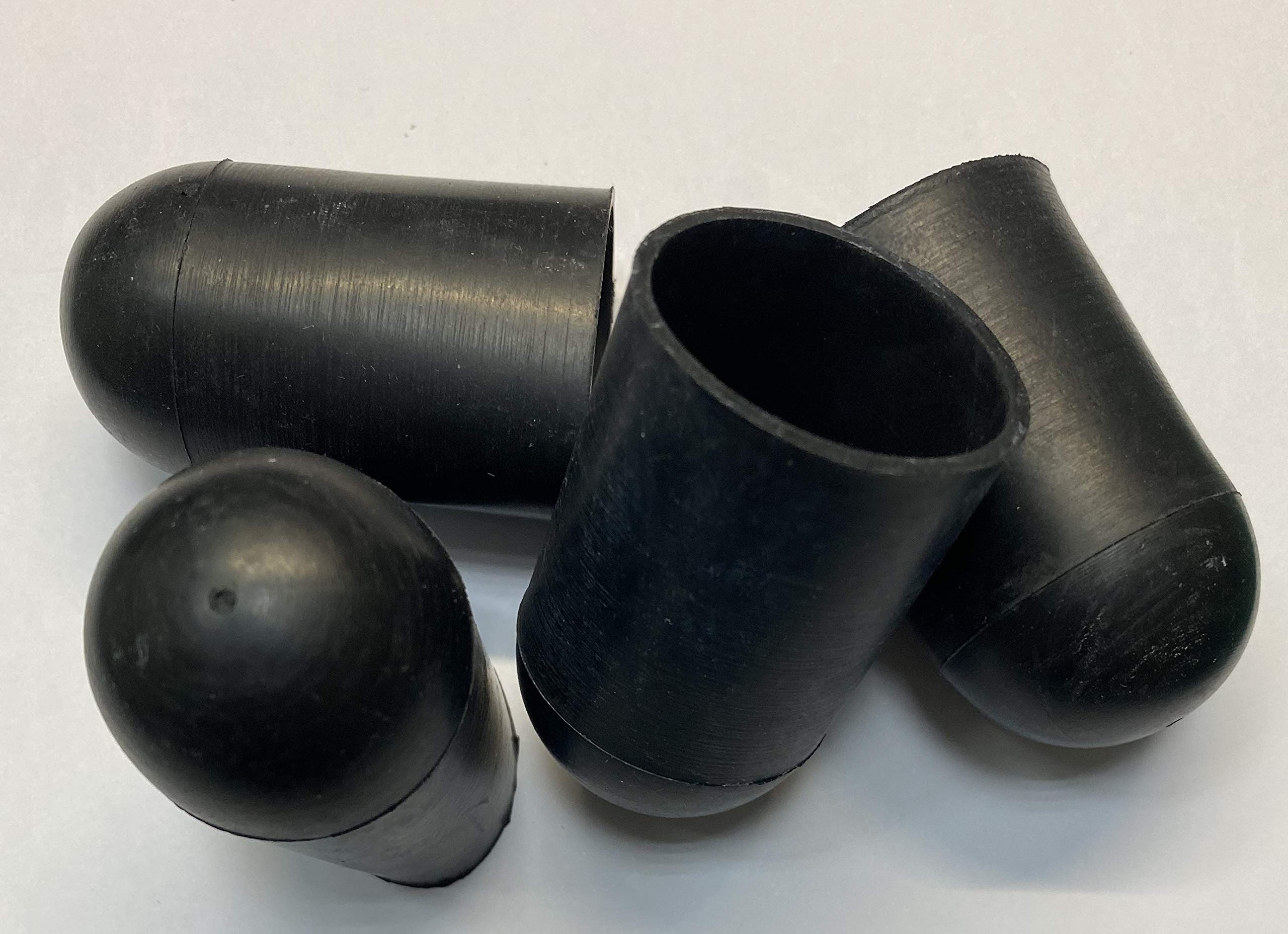 dexierp Protection Force Round Cap for 1-3/16" 29 30 mm OD X38.1 mm Length (Pack of 10) Pipe Post Tube End Cover M30 Screw Thread Protectors Elastic Rubber