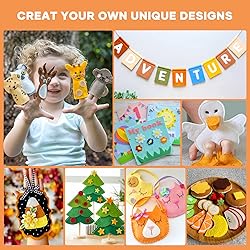 HTVRONT Felt Sheets for Crafts - 60pcs Felt Squares